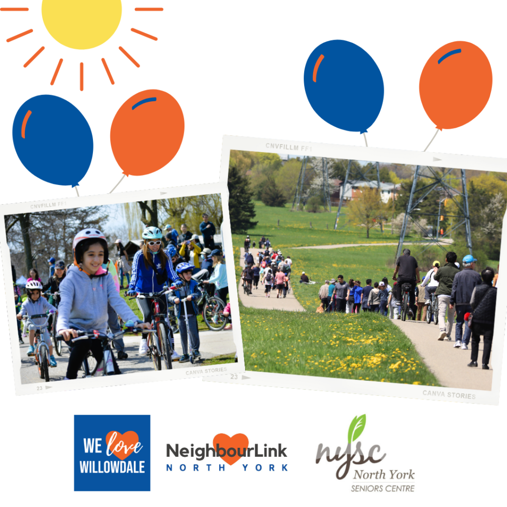 Join NeighbourLink North York and North York Seniors Centre for the 3rd Let's Move Willowdale. Community Fun, Delicious Food & Entertainment!